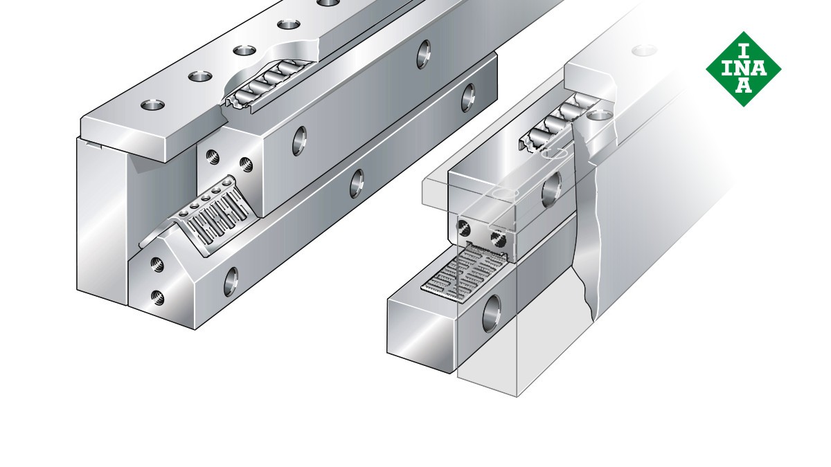 Schaeffler lineárne vedenia: Vymedzovací systém s plochými ihlovými alebo valčekovými klietkami